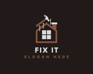 House Repair Maintenance logo design