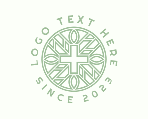 Faith - Green Religious Cross logo design