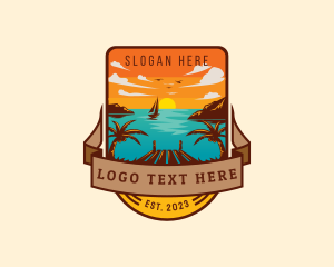 Coast - Tropical Summer Getaway logo design