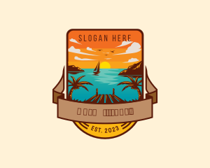Ocean - Tropical Summer Getaway logo design