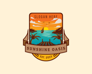 Tropical Summer Getaway logo design