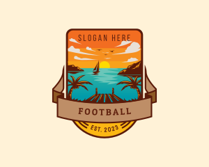 Island - Tropical Summer Getaway logo design