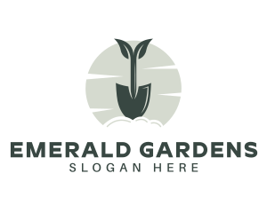 Gardening Shovel Plant logo design