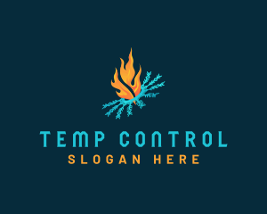 Thermostat - Fire Ice Thermal logo design