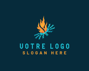 Winter - Fire Ice Thermal logo design