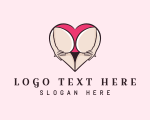 Dating Site - Sexy Woman Bikini logo design