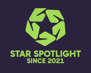 Nature Leaf Star logo design