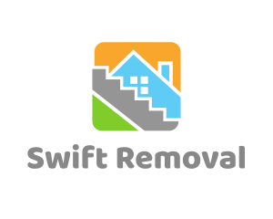 Removal - House Tile Square logo design