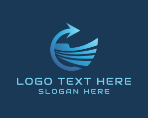 Delivery - Logistics Business Arrow logo design
