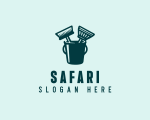 Clean - Janitorial Sanitation Cleaner logo design