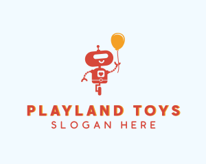 Toy - Balloon Toy Robot logo design
