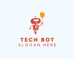 Robot - Balloon Toy Robot logo design