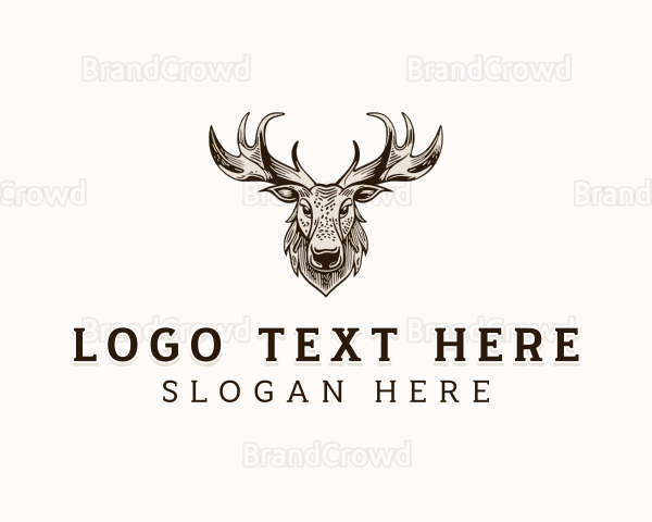 Moose Antler Wildlife Logo