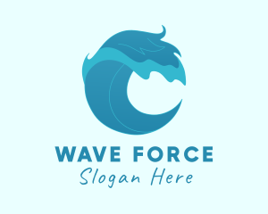 Tsunami - Summer Beach Wave logo design