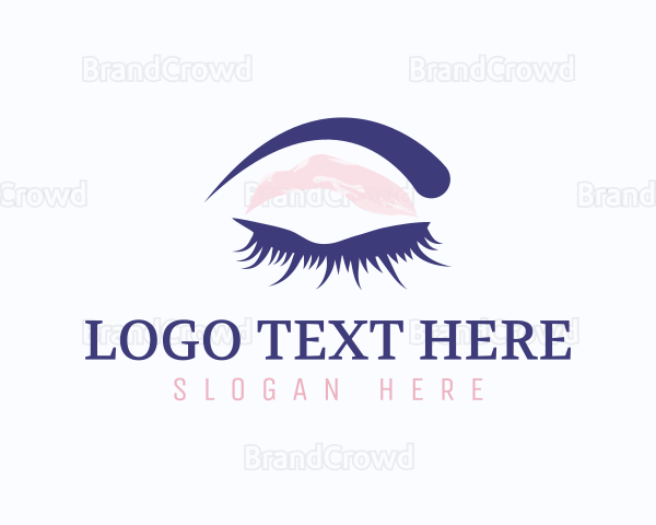 Lashes Model Beauty Logo