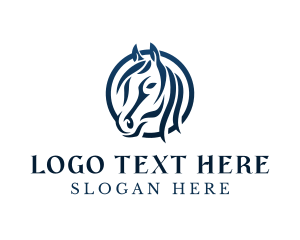 Horse Riding - Wild Horse Equestrian logo design
