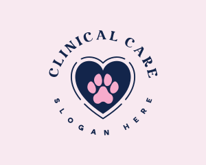 Paw Heart Care logo design