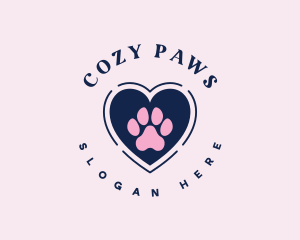 Paw Heart Care logo design