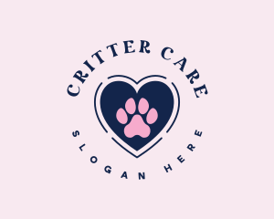 Paw Heart Care logo design
