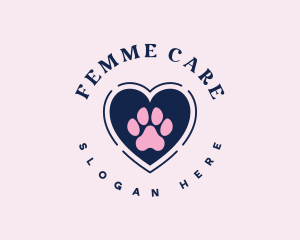 Paw Heart Care logo design