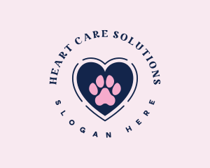 Paw Heart Care logo design