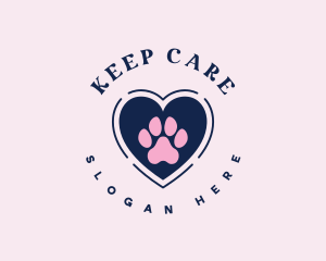 Paw Heart Care logo design