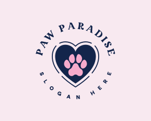 Paw Heart Care logo design