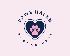 Paw Heart Care logo design