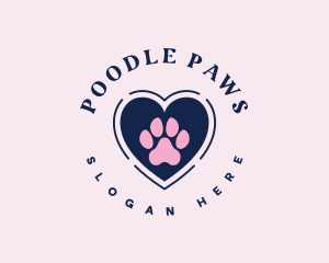 Paw Heart Care logo design