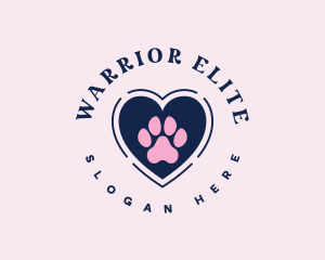 Dog - Paw Heart Care logo design