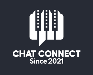 Messaging - Piano Chat Messaging logo design