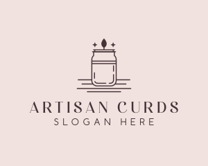 Scented Candle Jar logo design