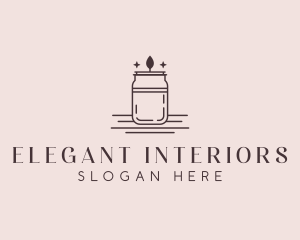 Scented Candle Jar logo design