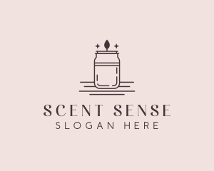 Scented Candle Jar logo design