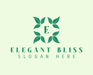 Green Organic Leaves Letter Logo