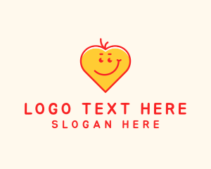 Lovely - Happy Heart Emoji logo design