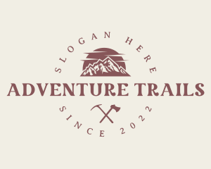 Mountain Hiking Summit logo design