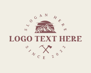 Mountain Hiking Summit Logo