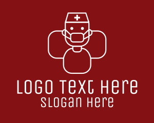 Surgeon - Healthcare Worker Man logo design