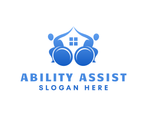 Handicap - Wheelchair Therapy Center logo design