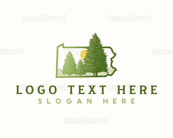 Eastern Hemlock Pennsylvania Tree Logo