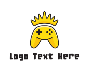 Black And Yellow - Yellow Smiling Controller logo design