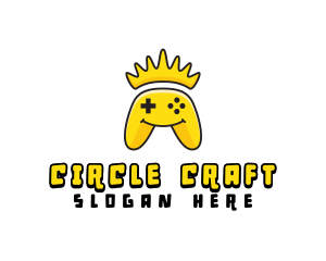 Smiling Controller Crown logo design