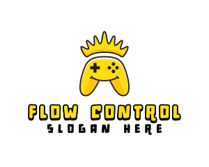 Smiling Controller Crown logo design