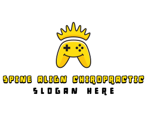 Smiling Controller Crown logo design