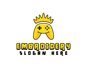 Smiling Controller Crown logo design