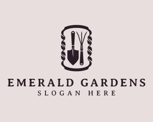 Landscaping Gardening Tools logo design