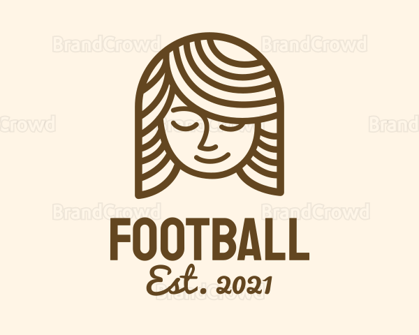 Brown Beauty Salon Logo