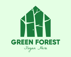 Green Forest House logo design