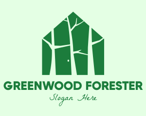 Green Forest House logo design